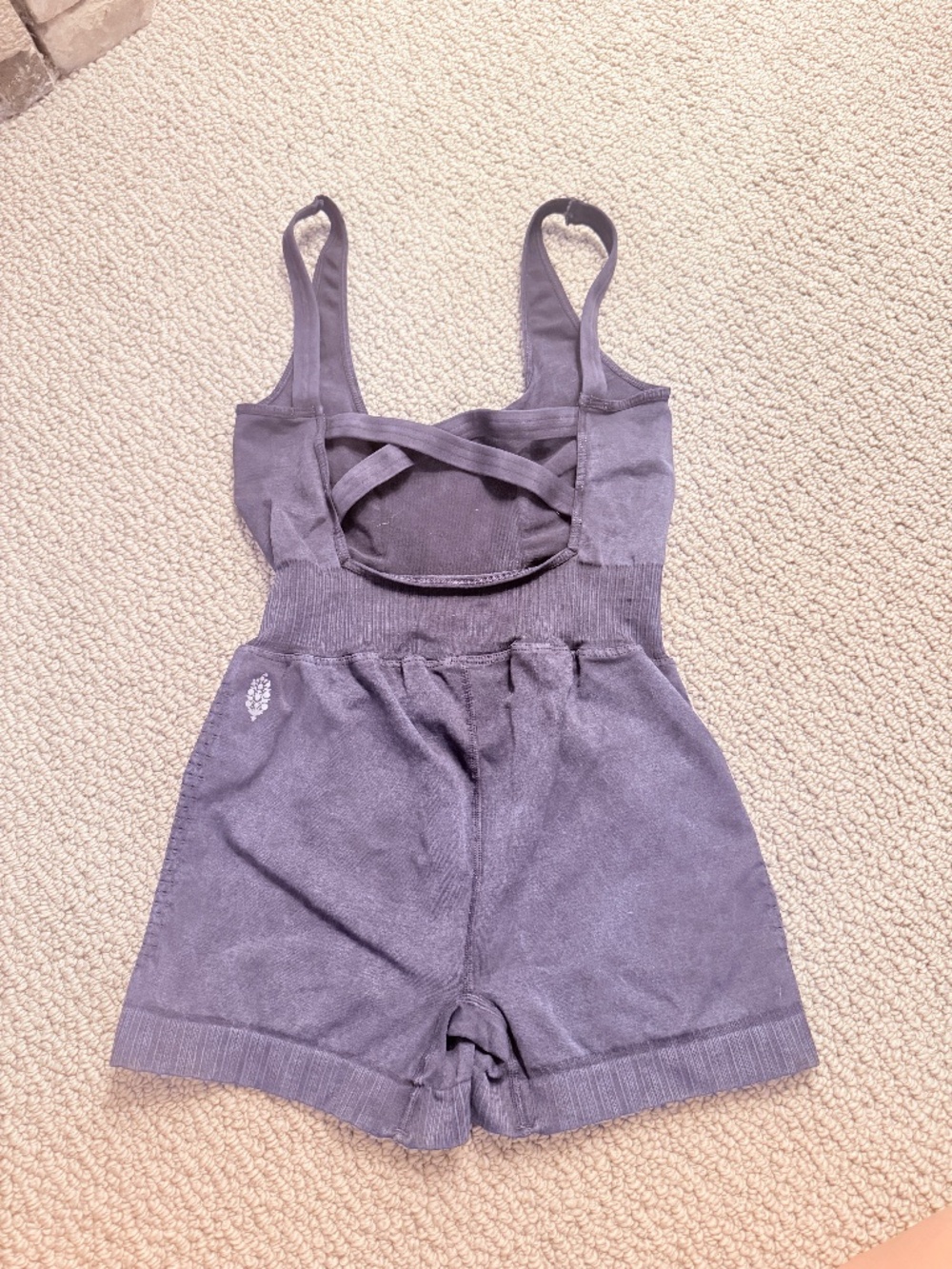 Free People FP Movement Good Karma Runsie Washed Black. Size XS/S. EUC